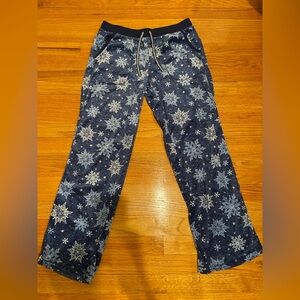 Nautica Women’s Snowflake Lounge Pants – Size Small